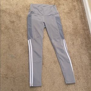 silver / white Victoria’s Secret leggings